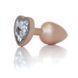 Анальная пробка - Plug-Jewellery Pearl Gold Heart PLUG- Clear S 64-00135 фото 1