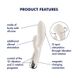 Rabbit vibrator - Satisfyer Spinning Rabbit 1 Beige