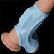 Насадка на член с вибрацией - Vibrating Ridge Knights Ring with Scrotum Sleeve (Blue) 6452LV343127 фото 2