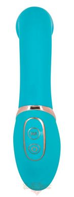 Hi-tech vibrator - JĂĽlie Curvy turquoise