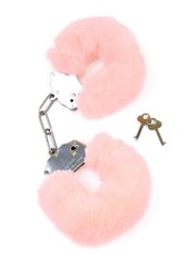 Fetish Boss Series Furry Cuffs Light Pink