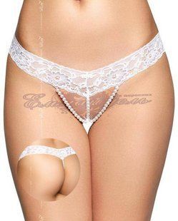 Женские стринги - G-String 2491 - white - M/L 5591249127 фото