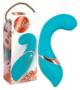 Hi-tech вибратор - JĂĽlie Curvy turquoise