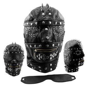 XXdreamSToys Leder-Maske Heavy schwarz 614000256370 фото