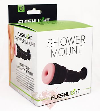 Shower Mount - Fleshlight Shower Mount, suction cup with attachment to the masturbator Flashlight