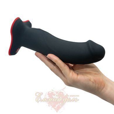 Фалоімітатор - Fun Factory THE BOSS STUB, чорний, реалістична текстура, довжина 17,9 см, діаметр 4,1см SX0989 фото