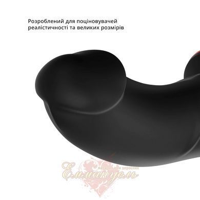 Фалоімітатор - Fun Factory THE BOSS STUB, чорний, реалістична текстура, довжина 17,9 см, діаметр 4,1см SX0989 фото