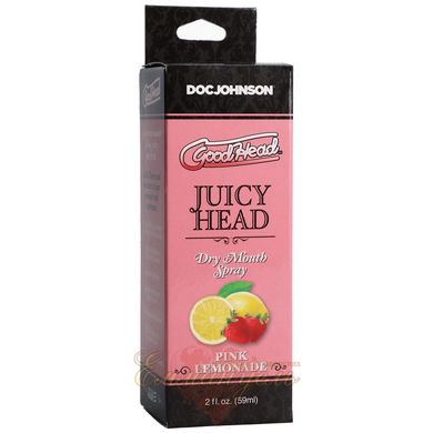 Зволожуючий оральний спрей - Doc Johnson GoodHead – Juicy Head Dry Mouth Spray – Pink Lemonade 59мл