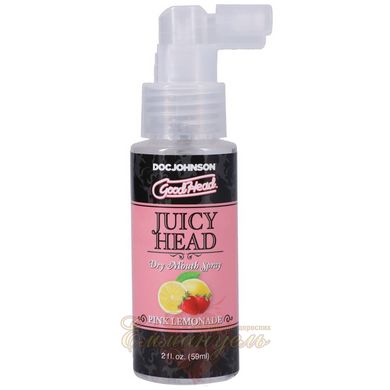 Зволожуючий оральний спрей - Doc Johnson GoodHead – Juicy Head Dry Mouth Spray – Pink Lemonade 59мл