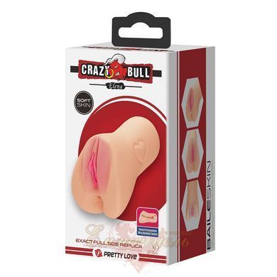 Мастурбатор Crazy Bull Elena &mdash; реалистичная вагина из TPE, анатомическая текстура, 14.5 см 6603BM-009238N фото