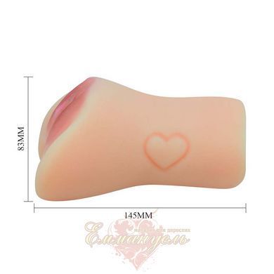 Мастурбатор Crazy Bull Elena &mdash; реалистичная вагина из TPE, анатомическая текстура, 14.5 см 6603BM-009238N фото