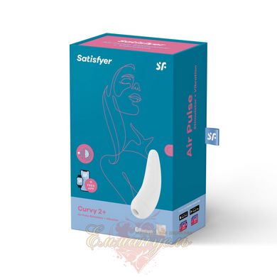 Vacuum Clitoral Stimulator - Satisfyer Curvy 2+ White