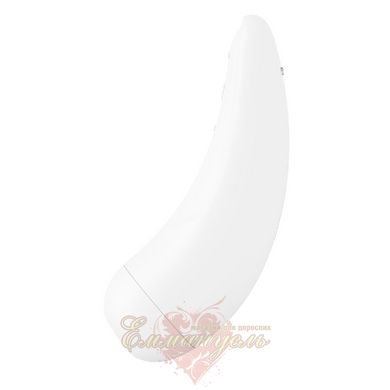 Вакуумный клиторальный стимулятор - Satisfyer Curvy 2+ White