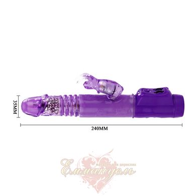 Hi-tech вибратор - Vibrator With Bunny Purple