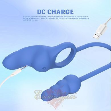 Вибрирующее эрекционное кольцо с анальной пробкой Chisa Kissen Dally 69281/CN-931069281 фото