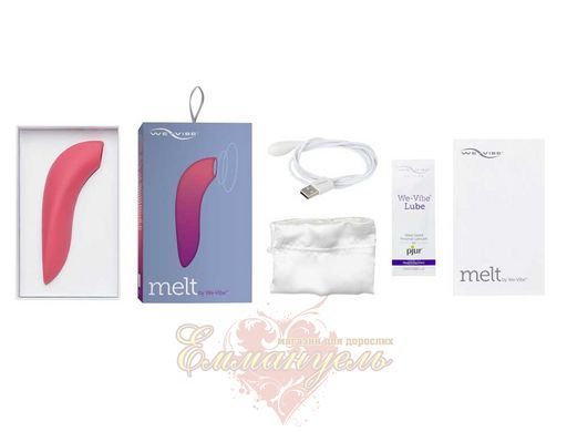 Вакуумний смарт-стимулятор для пар We-Vibe Melt Coral, зручно поєднувати з проникаючим сексом W44047 фото