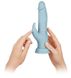 Rabbit vibrator with suction cup - FemmeFunn Vortex Turbo Rabbit with remote control, blue