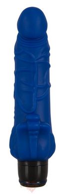 Realistic vibrator - Vibra Lotus Penis blue Vibrator