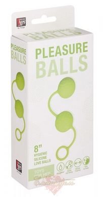 Вагінальні кульки - NEON PLEASURE BALLS GREEN