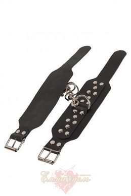 Кайдани - Leather Leg Cuffs, black