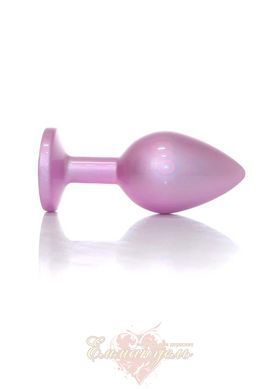 Анальна пробка - Plug-Jewellery Pearl Pink PLUG- Clear M 64-00133 фото