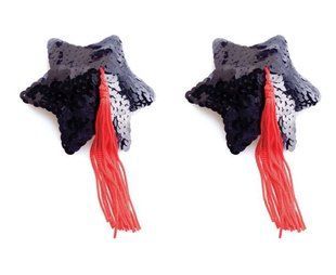 Пестис Black Star Shape Sequin Pasties 8cm T79YTS8BLK &mdash; photos