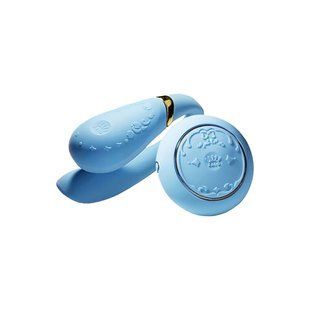 Smart couple vibrator Zalo Fanfan set Royal Blue with remote control SO6671 &mdash; photos