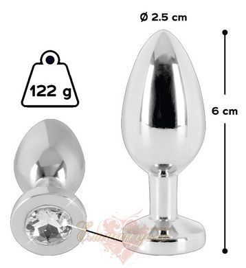 Анальная пробка - Jewel Butt Plug, small 61325230460000 фото