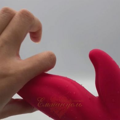 Rabbit vibrator for point A - Fun Factory LADY BI india red, 2 motors, 12 modes SX0942 &mdash; photos
