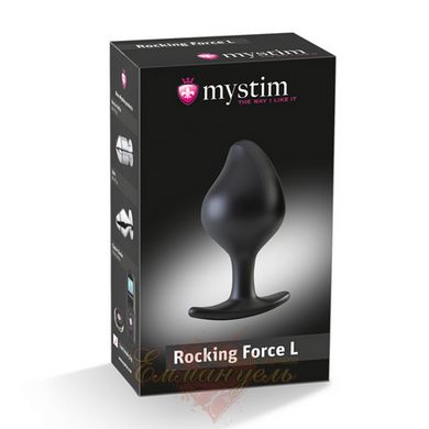 Анальна пробка - Mystim Rocking Force L для електростимулятора, діаметр 4,7 см