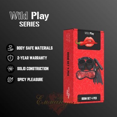 Набор БДСМ Erospace Wild Play BDSM Set 4 pcs C7 62050072-0007 фото