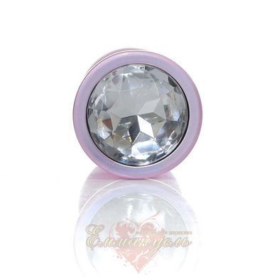 Анальна пробка - Plug-Jewellery Pearl Pink PLUG- Clear M 64-00133 фото