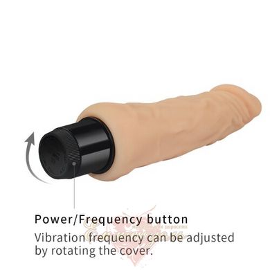Реалистичный вибратор - Reel Feel Vibrator Flesh 8,0"
