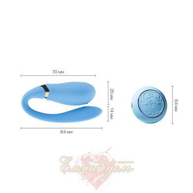 Smart couple vibrator Zalo Fanfan set Royal Blue with remote control SO6671 &mdash; photos