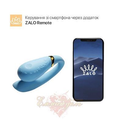 Smart couple vibrator Zalo Fanfan set Royal Blue with remote control SO6671 &mdash; photos