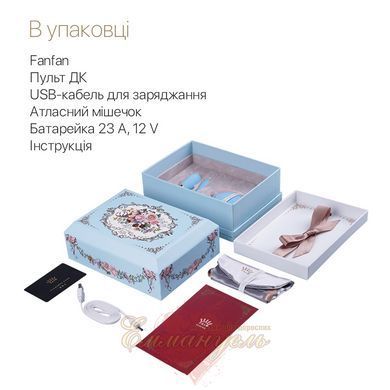 Smart couple vibrator Zalo Fanfan set Royal Blue with remote control SO6671 &mdash; photos