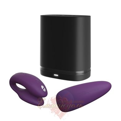 Вибромассажер для пар - We-Vibe Chorus, Purple, сенсорное управление вибрациями сжатием пульта