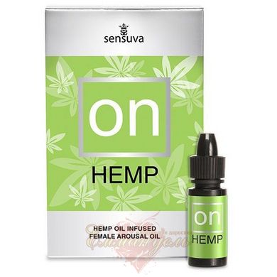 Exciting drops for the clitoris - Sensuva ON Arousal Oil for Her Hemp Infused Arousal Oil (5 мл) с маслом конопли