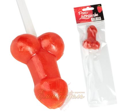 Lollipop - Penis-Strohhalm-Lolly Red