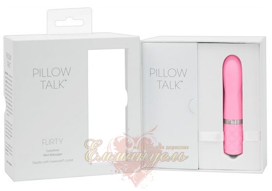 Міні вібратор - Pillow Talk Flirty Teal Pink, що перезаряджається - 11 x 2,2