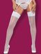 Чулки - Obsessive S800 stockings white, S/M