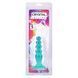 Doc Johnson Crystal Jellies 5 inch anal delight anal dildo, teal SX4437 - photos (2