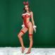 Erotic New Year's costume JSY 'Slutty Mrs. Claus' One Size, body, bracelets, horns SO6869 - photos (3