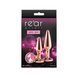 Набор анальных пробок NS Novelties Rear Assets - Tapered Trainer Kit - Rose Gold - Pink  SX4385 фото 3