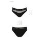 Panties with a transparent insert - Passion PS006 PANTIES M, black