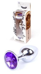 Анальная пробка - Boss Series - Jewellery Silver PLUG Purple S