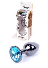 Butt Plug - Jewelery Dark Silver PLUG Dark Light Blue, S
