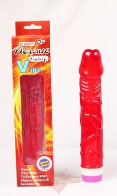 Вібратор - Classic Jelly Vibe Red 23 cm.