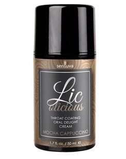 Гель для мінета - Sensuva - Lic-o-licious Cappuccino (50 мл), маслянистий, без цукру SO3530 фото