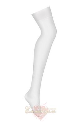 Чулки - Obsessive S800 stockings white, L/XL